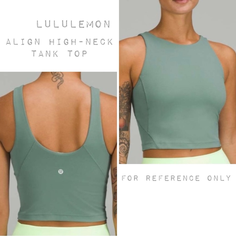 lululemon Align High-Neck Tank Top Size 2 Green